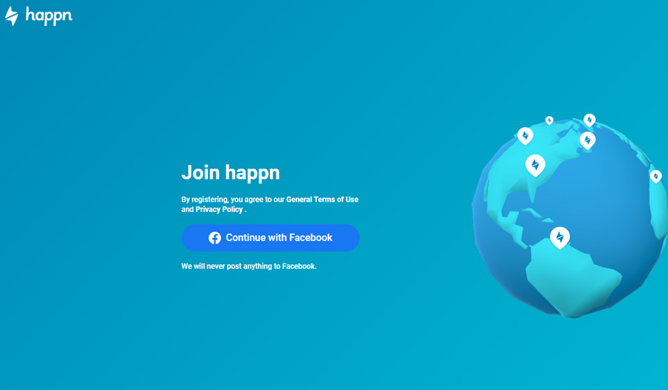 Happn (Web; iOS, Android)