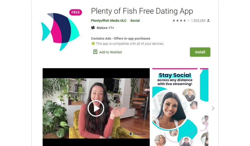 Plenty of Fish (iOS, Android, PC)