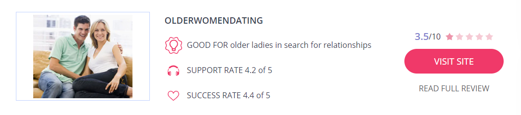 Oferta randkowa dla starszych kobiet